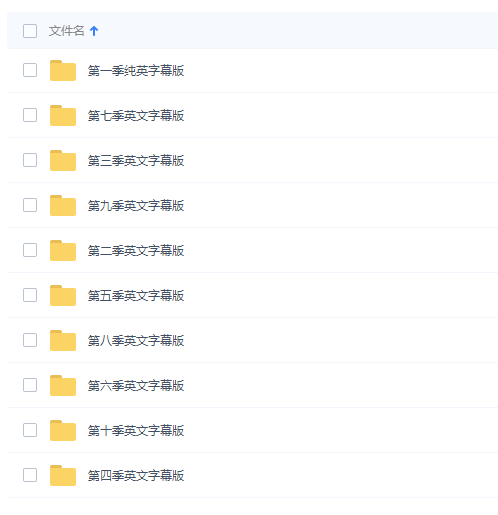 老友记 1-10 季纯英文字幕版